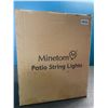 Image 2 : Lot of 1 Box of Minetom LED Outdoor Patio String Lights - 50FT Length, 2700K, Dimmable - Brand New!