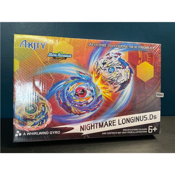 Lot of 1 Bey-Blade Style Toy Set - Akity Whirlwind Gyro Play Set - New Sealed