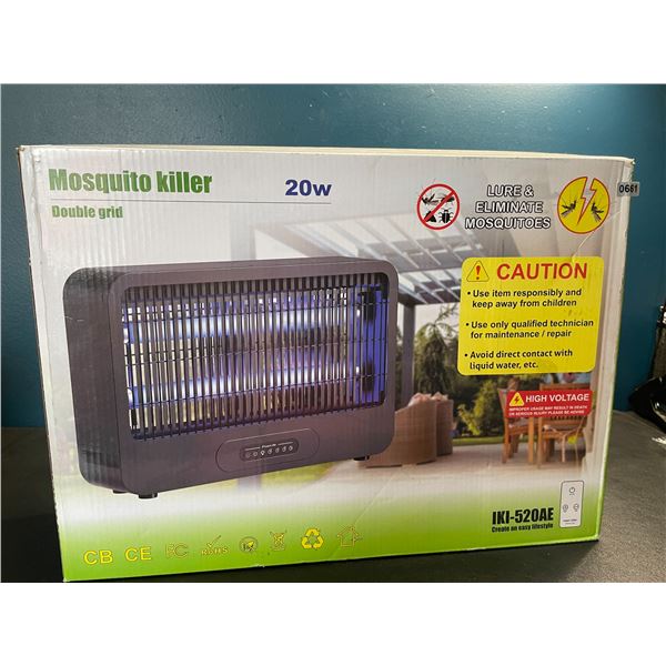 Lot of 1 Double Grid 20W Electric Bug Zapper/Mosquito Killer - Attracts & Eliminates Insects - NEW!