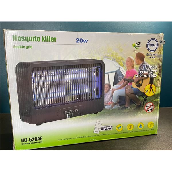 Lot of 1 Double Grid 20W Electric Bug Zapper/Mosquito Killer - Attracts & Eliminates Insects - NEW!