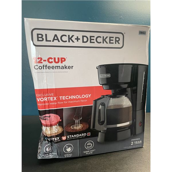 Lot of 1 Black+Decker 12-Cup Coffee Maker - Brand New!