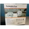 Image 2 : Lot of 1 Foldable Stand-Up Rechargeable Fan - Brand New!