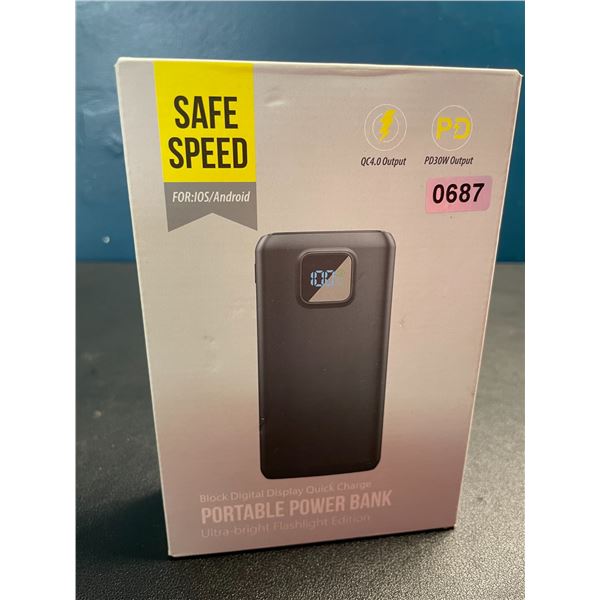 Lot of 1 High Capacity 40,000mAh Powerbank/Portable Charger w/ Flashlight - BRAND NEW!