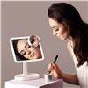 Image 4 : Lot of 1 Aura Fancii LED Makeup Vanity Mirror - 15x Magnification & 3 Light Settings - NEW SEALED!