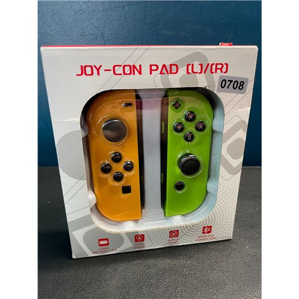 Lot of 1 Set of Joycons for Nintendo Switch - Orange/Green - Brand New!