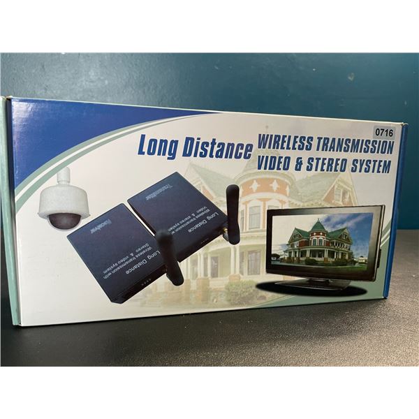 Lot of 1 Long Distance Wireless Transmission Video & Stereo System - Brand New
