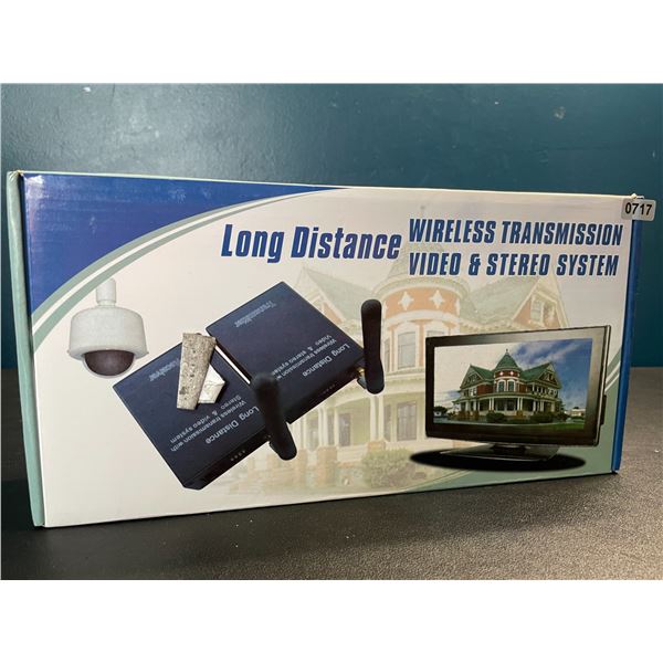 Lot of 1 Long Distance Wireless Transmission Video & Stereo System - Brand New