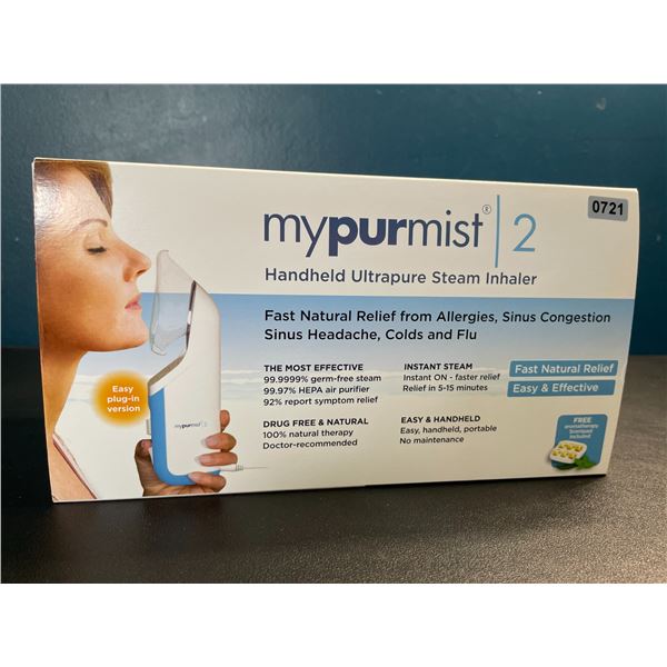 Lot of 1 MyPurMist 2 Handheld Steam Inhaler- Fast Relief from Sinus Congestion/Colds & Allergies NEW