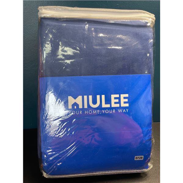 Lot of 1 Set of Miulee Curtains - Blue - 52 x 108 inch - 2 Panels Included - Brand New