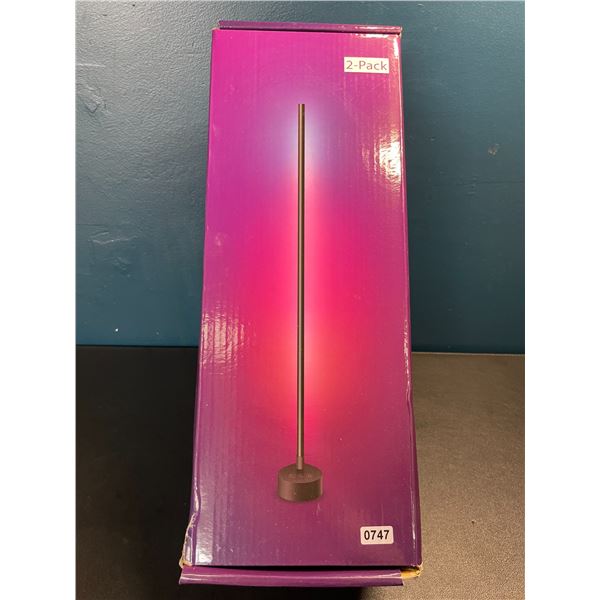 Lot of 1 2-Pack of Smart RGBICW Colo Changing Floor Lamps - BRAND NEW SEALED!