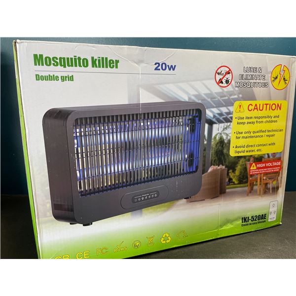 Lot of 1 Double Grid 20W Electric Bug Zapper/Mosquito Killer - Attracts & Eliminates Insects - NEW!