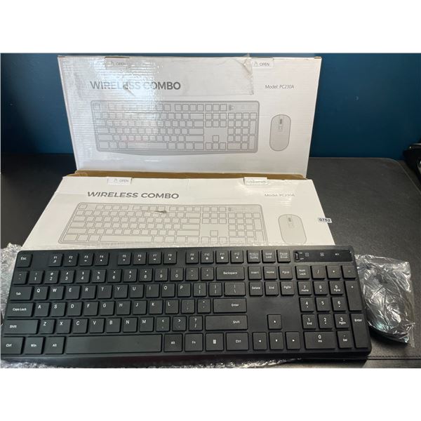 Lot of 2 Wireless Keyboard + Mouse Combo Sets - Brand New