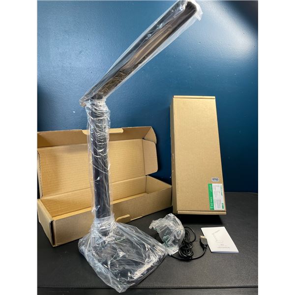 Lot of 2 LED Desk Lamps - Black - Brand New!