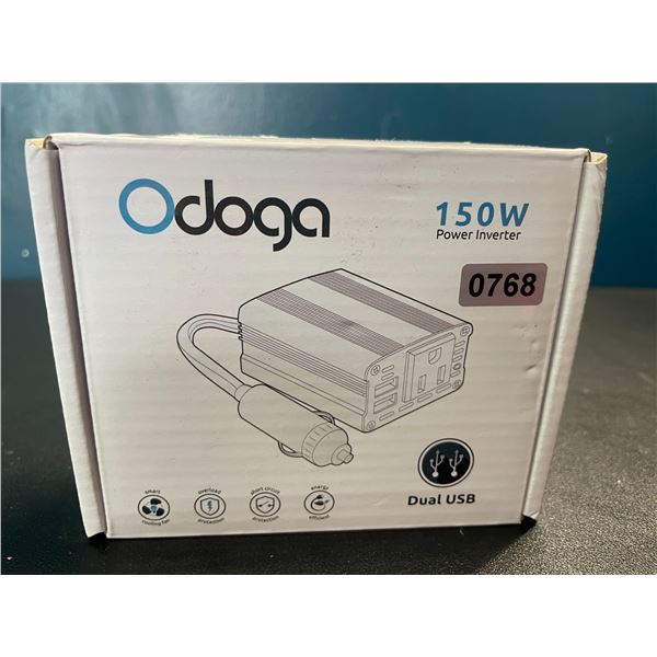Lot of 1 Odoga 150W Power Inverter w/ Dual USB - Brand New