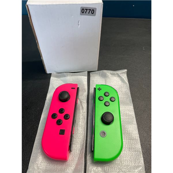 Lot of 1 Set of Joycons for Nintendo Switch - Pink/Green - Brand New!