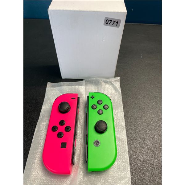 Lot of 1 Set of Joycons for Nintendo Switch - Pink/Green - Brand New!