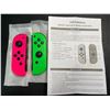 Image 3 : Lot of 1 Set of Joycons for Nintendo Switch - Pink/Green - Brand New!