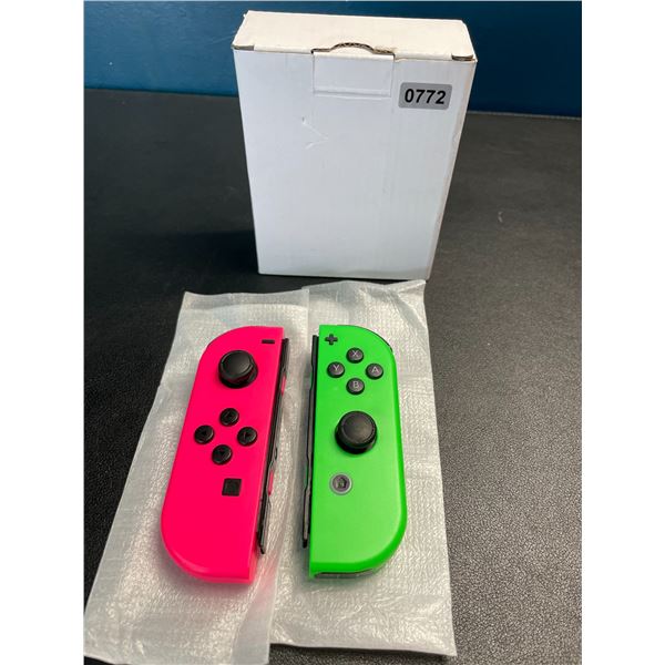 Lot of 1 Set of Joycons for Nintendo Switch - Pink/Green - Brand New!
