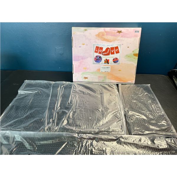 Lot of 1 Set of Durable Rubber Bar Mats - 3PCS - Brand New