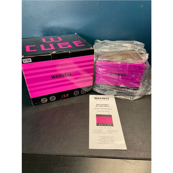 Lot of 1 Wax Warmer W-Cube 16oz Pink Wax Warmer for At-Home Hair Removal - Brand New!
