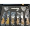 Image 3 : Lot of 1 Set of Cheese Knives w/ Acacia Wood Handles - 6PCS Gift Set - Brand New