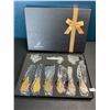 Image 2 : Lot of 1 Set of Cheese Knives w/ Acacia Wood Handles - 6PCS Gift Set - Brand New