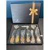 Image 2 : Lot of 1 Set of Cheese Knives w/ Acacia Wood Handles - 6PCS Gift Set - Brand New