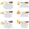 Image 3 : Lot of 1 Set of Cheese Knives w/ Acacia Wood Handles - 6PCS Gift Set - Brand New