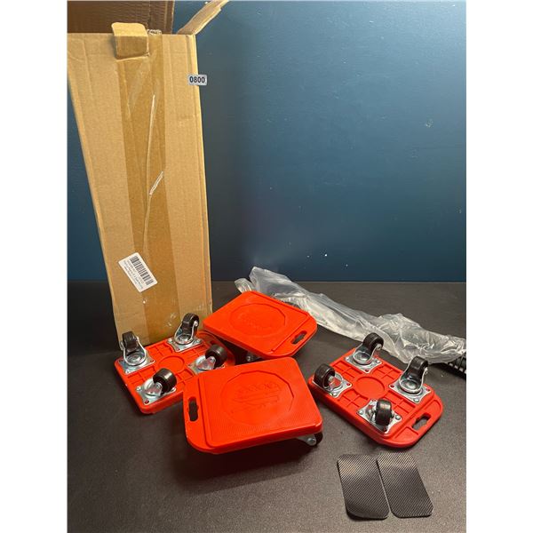 Lot of 1 Box of Small Furniture Rollers/Movers - 4PCS - New