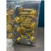 Image 2 : Lot of 4 Boxes of Shower Curtain Rings - Gold Colour - Brand New