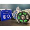 Image 1 : Lot of 2 Rolls of 3D Printer Filament - PLA+ - Green & Blue - Brand New