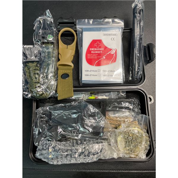 Lot of 1 21-in-1 Outdoor Survival Kit - New