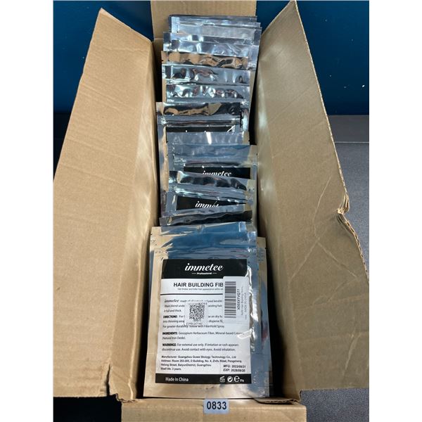 Lot of 22 Packs of Immetee Hair Building Fibers - Black - Brand New