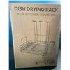 Image 2 : Lot of 1 Large Dish Drying Rack for Kitchen Counter - Black - Brand New Sealed