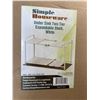 Image 4 : Lot of 1 Simple Houseware Under Sink Two-Tier Expandable Shelf/Organizer - White - Brand New