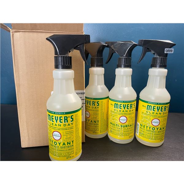 Lot of 4 Bottles of Mrs. Meyers Multi-Surface Cleaners - 473ml - Brand New!