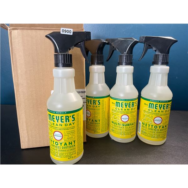 Lot of 4 Bottles of Mrs. Meyers Multi-Surface Cleaners - 473ml - Brand New!