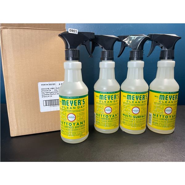 Lot of 4 Bottles of Mrs. Meyers Multi-Surface Cleaners - 473ml - Brand New!