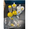 Image 2 : Lot of 1 Box Full of Medela Brand Breast Pump Accessories - Brand New!
