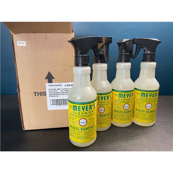 Lot of 4 Bottles of Mrs. Meyers Multi-Surface Cleaners - 473ml - Brand New!