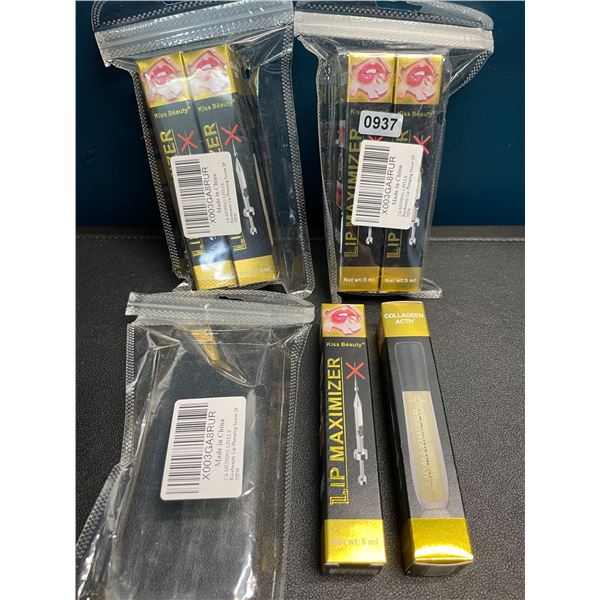 Lot of 4 Kissbeauty Lip Plumping Secret 2Pack Lip Plumping Gloss - Brand New!