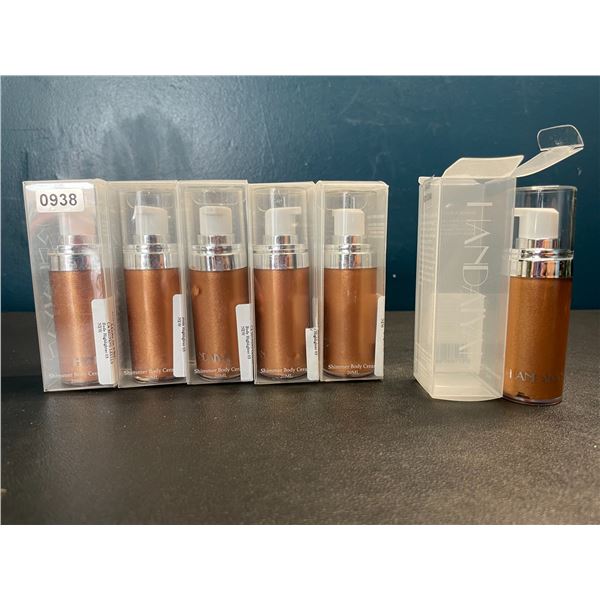 Lot of 6 Bottles of Handaiyan Shimmer Body Creams - Brand New