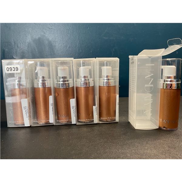 Lot of 6 Bottles of Handaiyan Shimmer Body Creams - Brand New