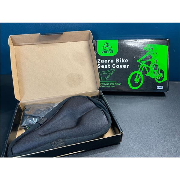 Lot of 2 Zacro Gel Bike Seat Covers - For Men/Women & Indoor/Outdoor Bikes - Brand New