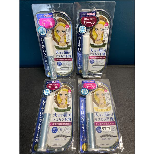 Lot of 4 KissMe Curl-Keep Mascara Bases - Brand New