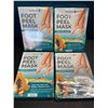 Image 1 : Lot of 4 Boxes of Foot Peel Masks with Collagen - 2 Pairs Each - Brand new