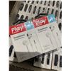 Image 2 : Lot of 1 Box Full of PlayAudio Wired Earphones - 3.5mm Headphone Jack - 360 PCs in box! - BRAND NEW