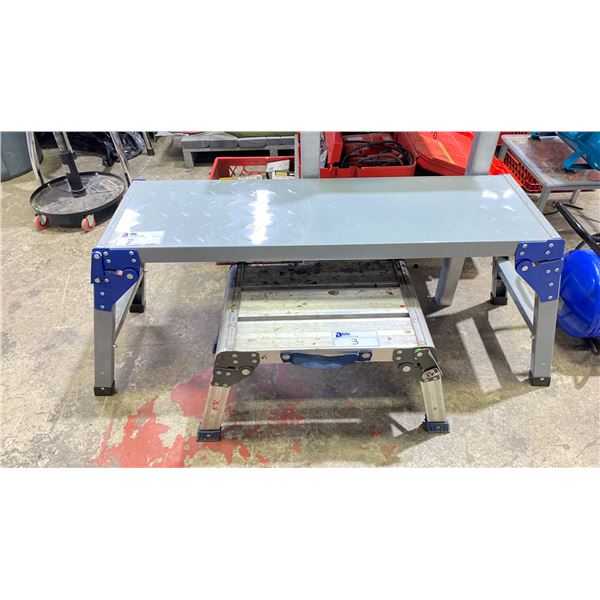 CHECKER PLATE FOLDING STEP PLATFORM & SMALL ALUMINUM STEP STOOL