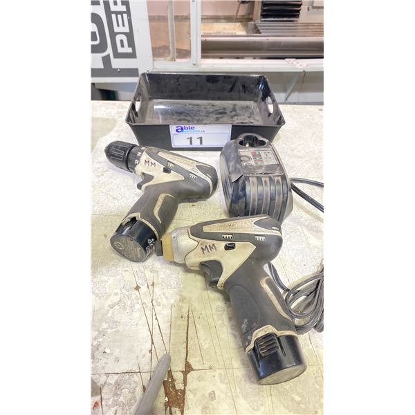 MAKITA 12V CORDLESS IMPACT DRILL & DRIVER SET WITH 2 BATTERIES + CHARGER