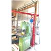 Image 2 : RED ARTICULATING JIB CRANE WITH A CM 1 TONNE HOIST & CHAIN